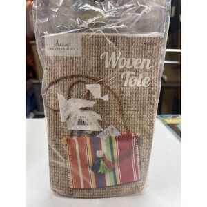 ANNIE'S CREATIVE GIRLS CLUB WOVEN TOTE ARTS AND CRAFTS ‎ ACG2920